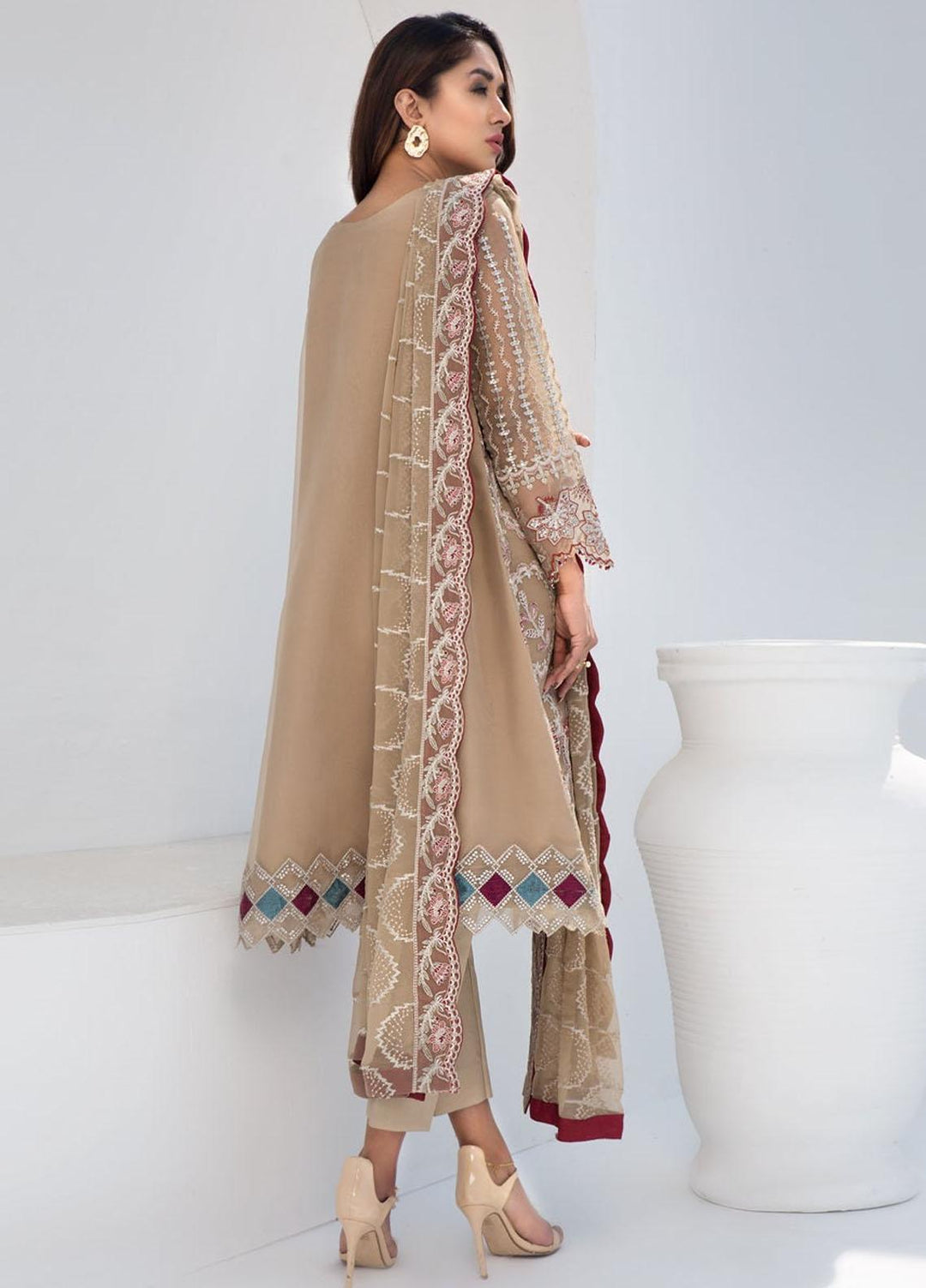 Xenia Formals Pret Embroidered Organza 3 Piece Suit SERAPHIM XFR-21-208