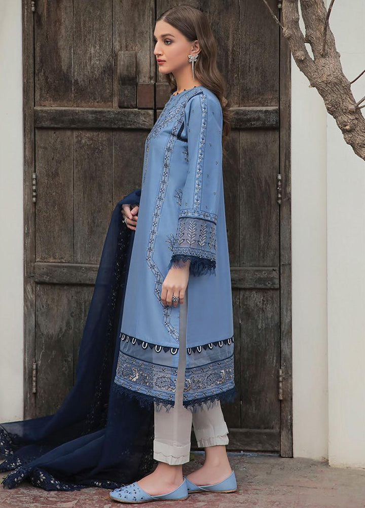 Xenia Formals Embroidered Lawn Suits Unstitched 3 Piece XE23SS D-05 Aizaa - Summer Collection