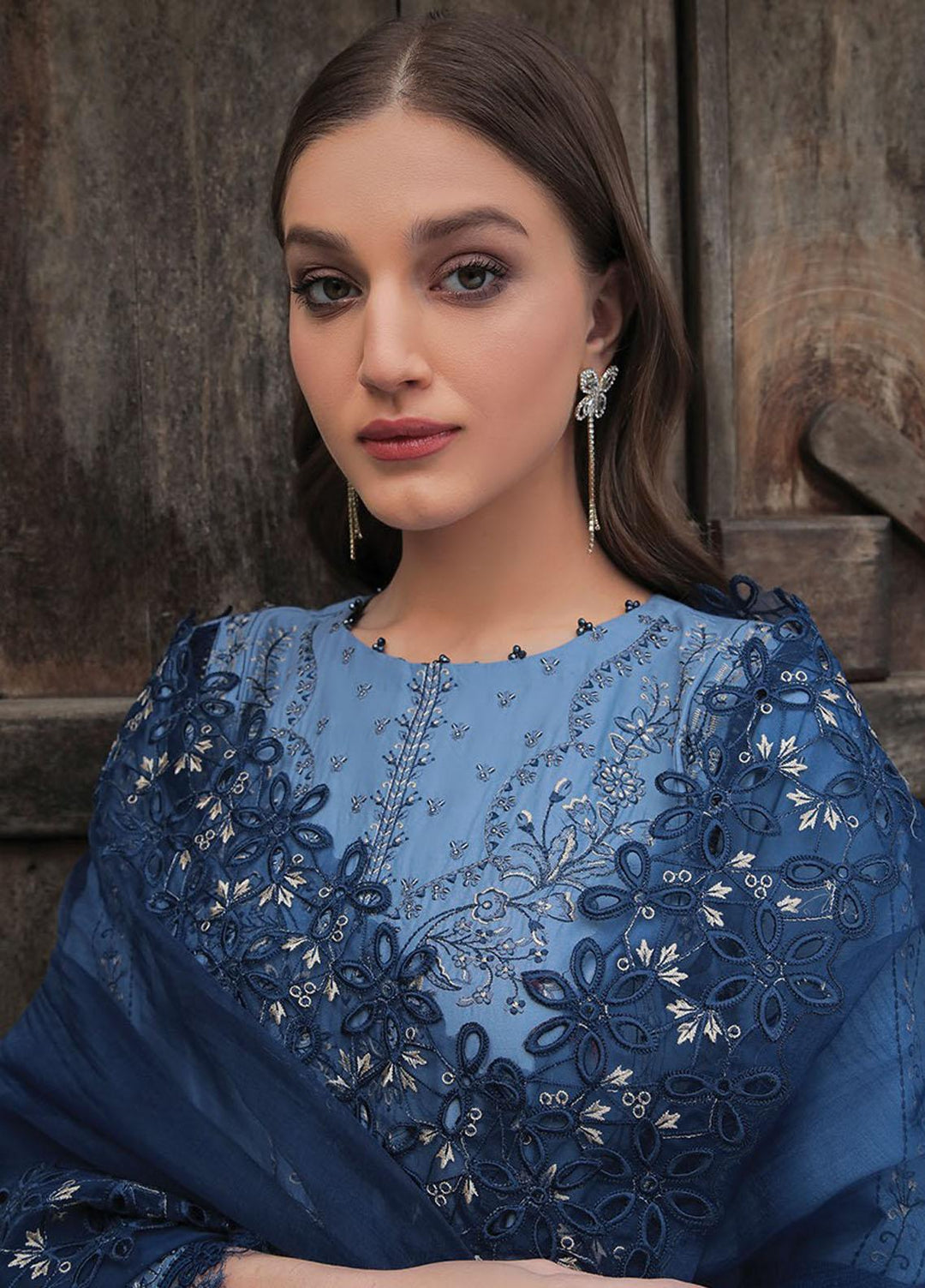 Xenia Formals Embroidered Lawn Suits Unstitched 3 Piece XE23SS D-05 Aizaa - Summer Collection