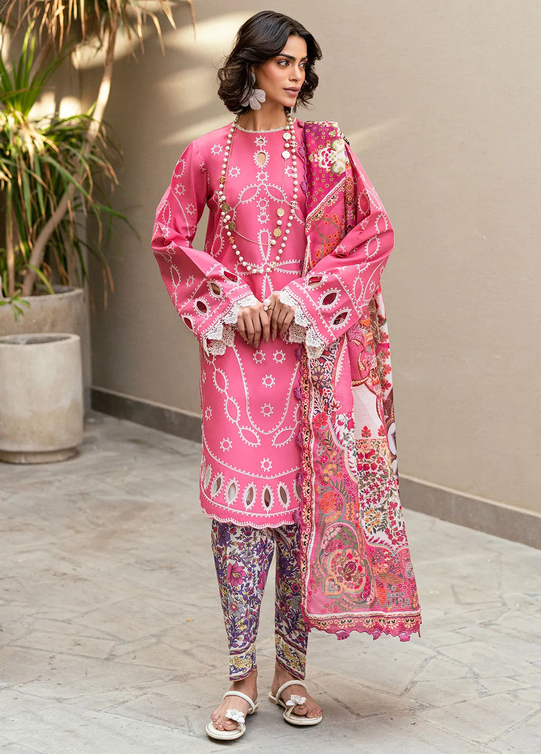 Yaariyan by Sahane Embroidered Lawn Suits Unstitched 3 Piece SNE25Y CT-20001 Zira - Summer Collection