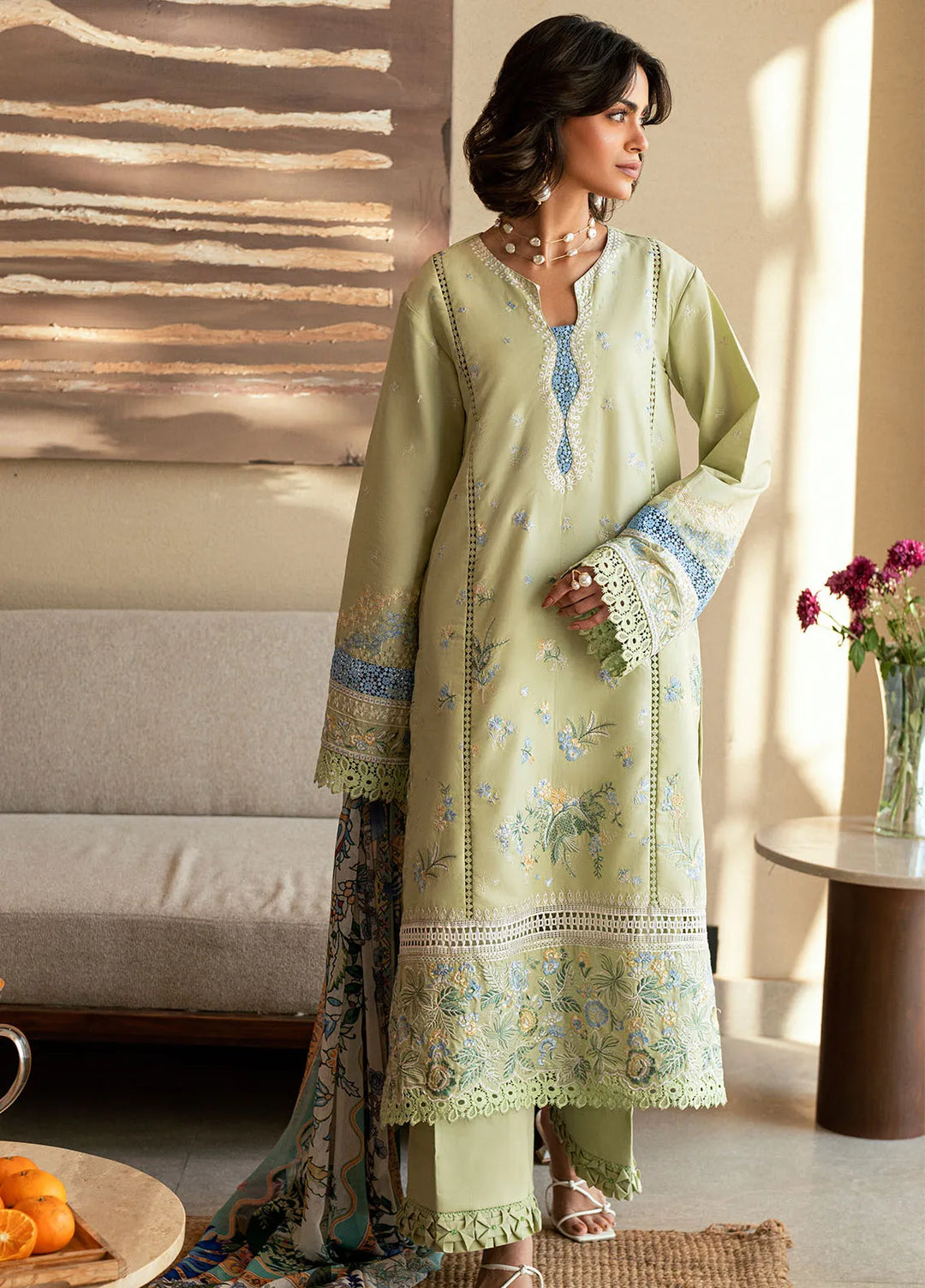 Yaariyan by Sahane Embroidered Lawn Suits Unstitched 3 Piece SNE25Y CT-20010 Mirea - Summer Collection