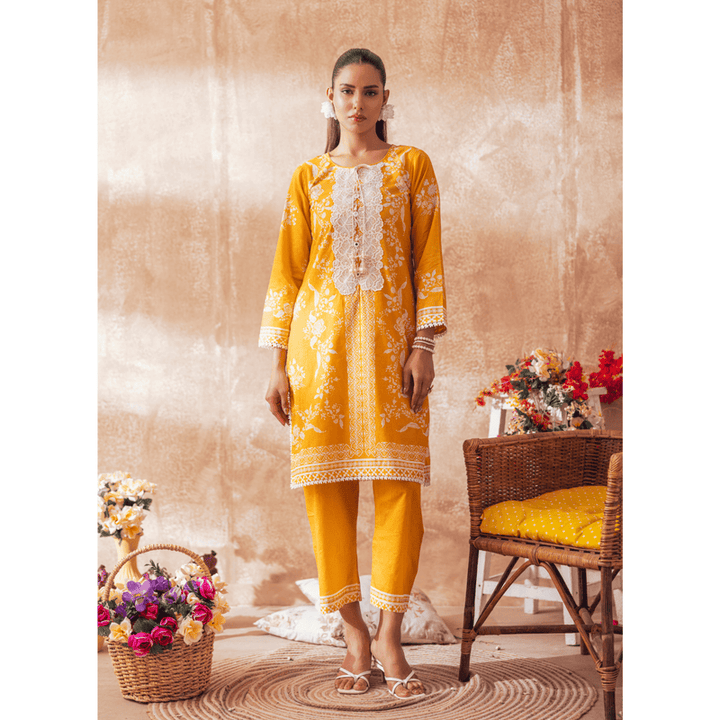 Liyana by Mashra RTW Printed Lawn 2 Piece Suit Yam Casual Collection