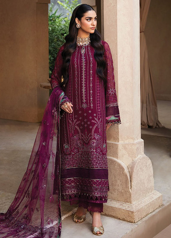 Yesfir By Xenia Formal Embroidered Chiffon Suits Unstitched 3 Piece ZE24Y 2-Shrimayi - Luxury Collection