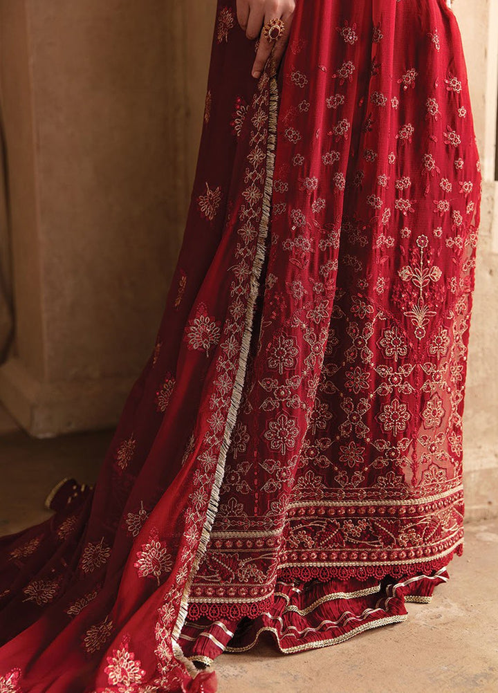 Yesfir By Xenia Formal Embroidered Chiffon Suits Unstitched 3 Piece ZE24Y 4-Aara - Luxury Collection