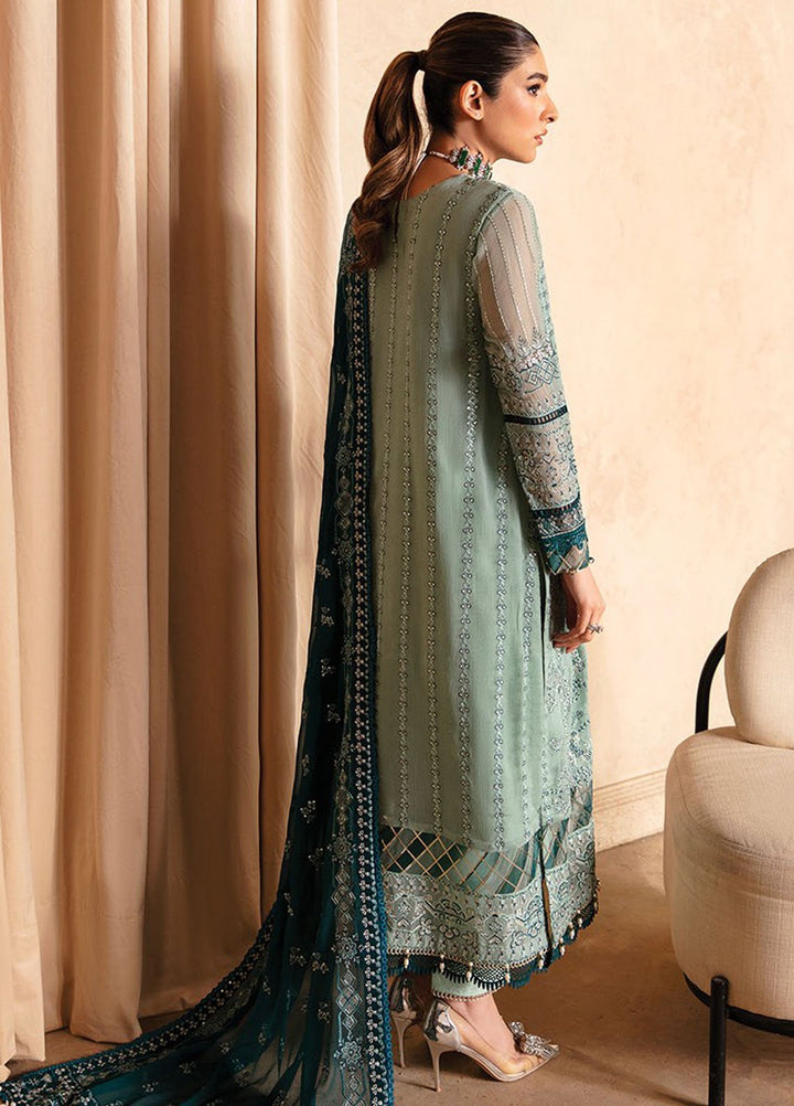 Yesfir By Xenia Formal Embroidered Chiffon Suits Unstitched 3 Piece ZE24Y 6-Khira - Luxury Collection