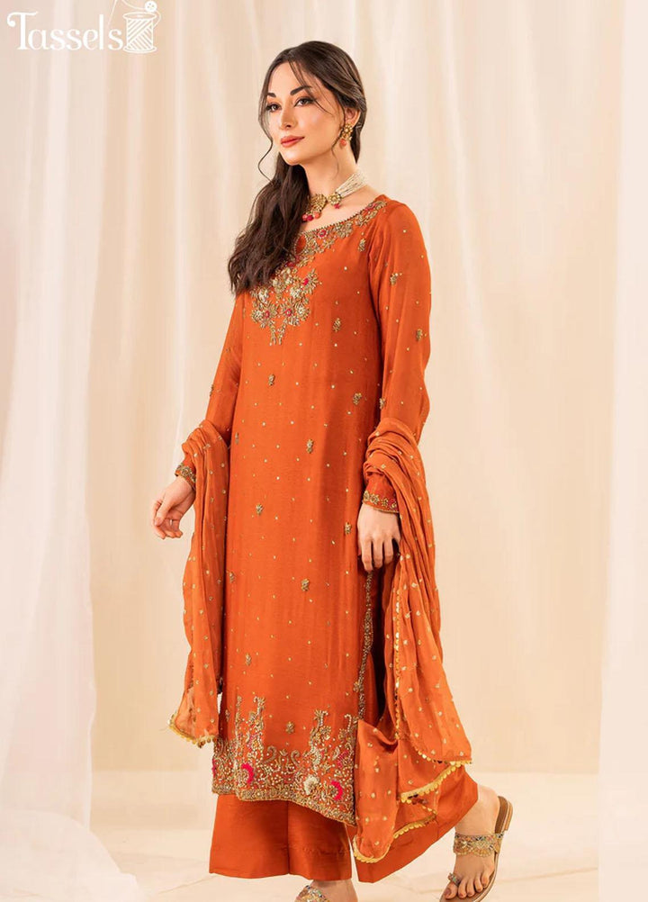 Tassels Pret Embroidered Khaadi Net 3 Piece Suit TS23Z Sophia
