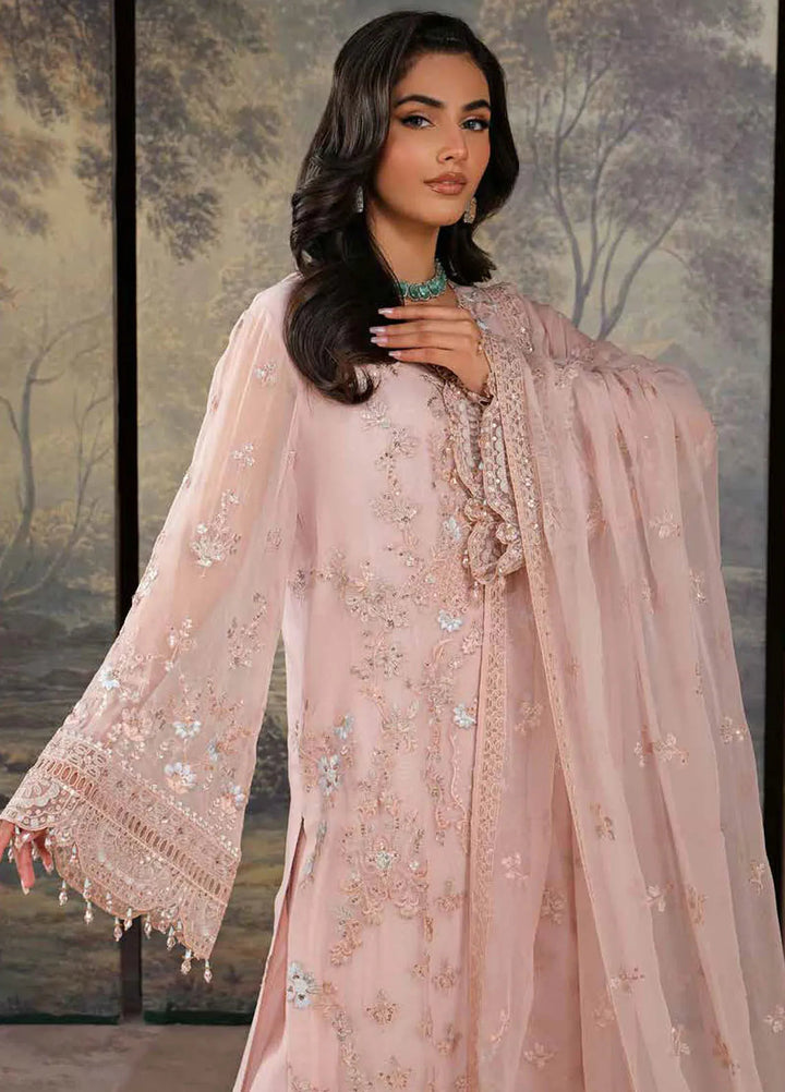 Zabaish by Lavish Embroidered Chiffon Suit Unstitched 3 Piece LVP24ZC D-02 Linen - Formal Collection