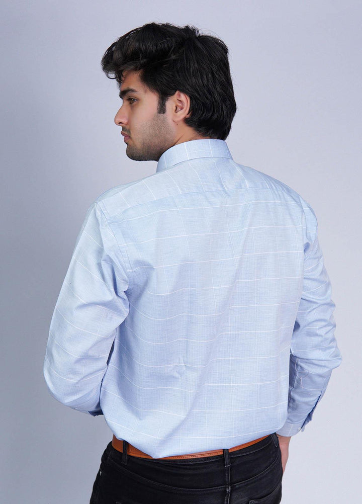 Zaeim Cotton Formal Shirt for Men -  ZM23SH Sky Blue Formals  Shirt