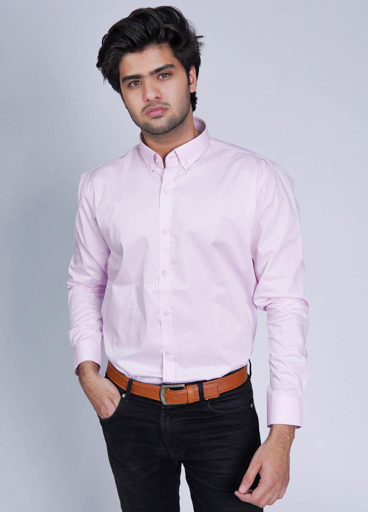 Zaeim Cotton Formal Shirt for Men -  ZM23SH Pink Pearl Shirt