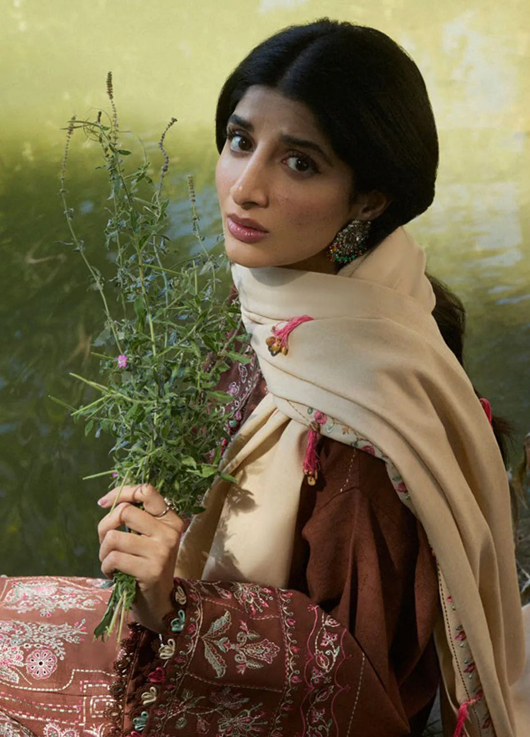 Zaha By Khadijah Shah Embroidered Jacquard Suits Unstitched 3 Piece ZL24W ZW24-14 Sahiba - Winter Collection
