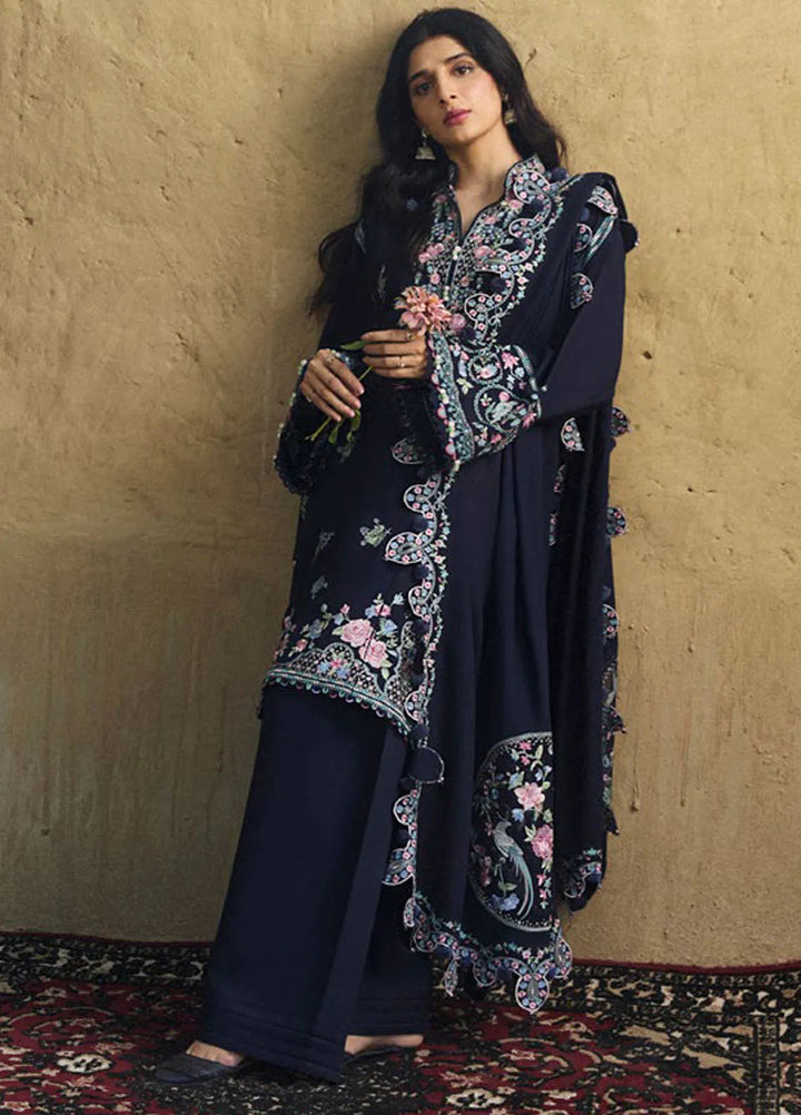 Zaha By Khadijah Shah Embroidered Karandi Suits Unstitched 3 Piece ZL24W ZW24-08 Raqs - Winter Collection