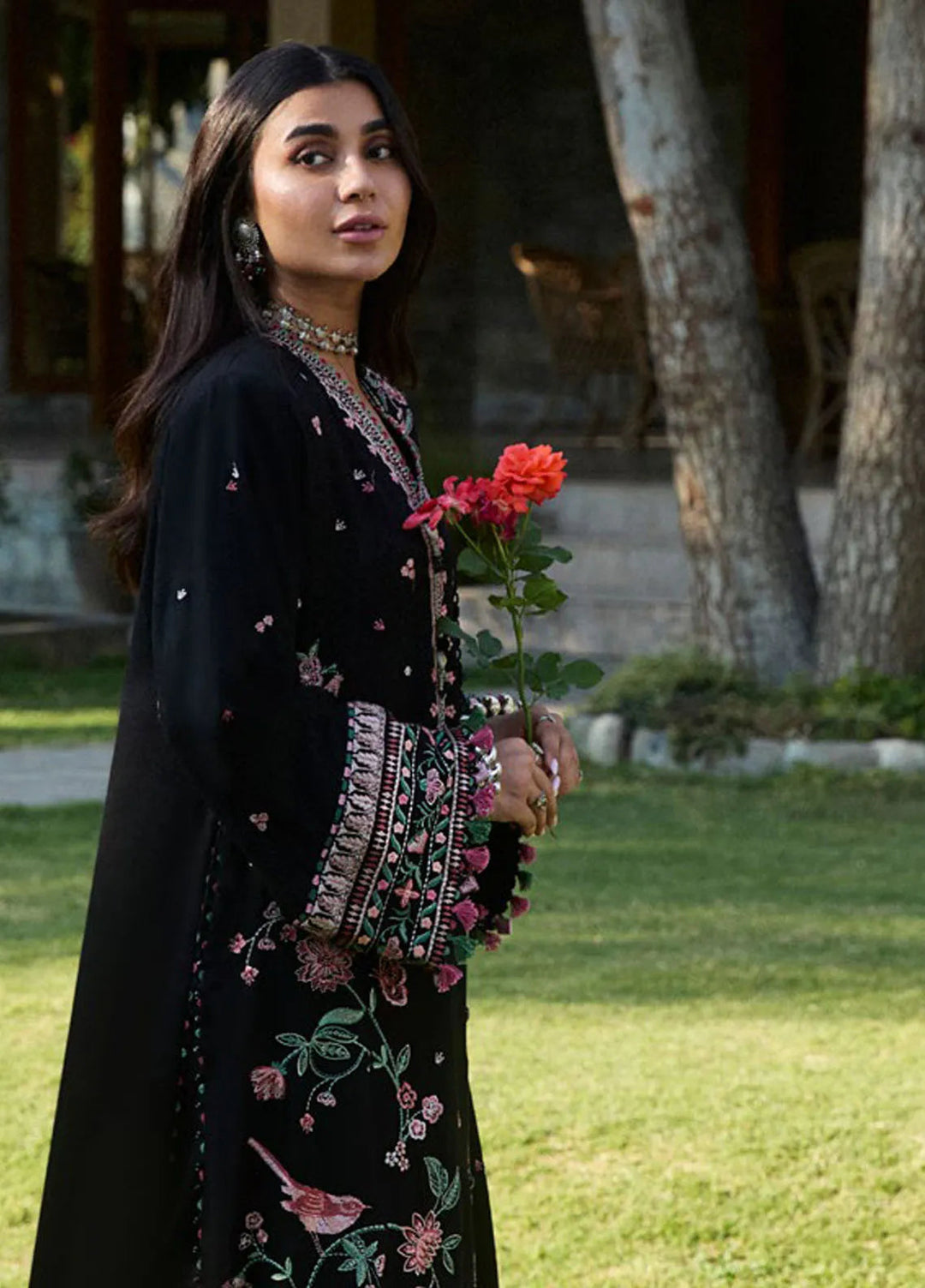 Zaha By Khadijah Shah Embroidered Karandi Suits Unstitched 3 Piece ZL24W ZW24-09 Nayab - Winter Collection