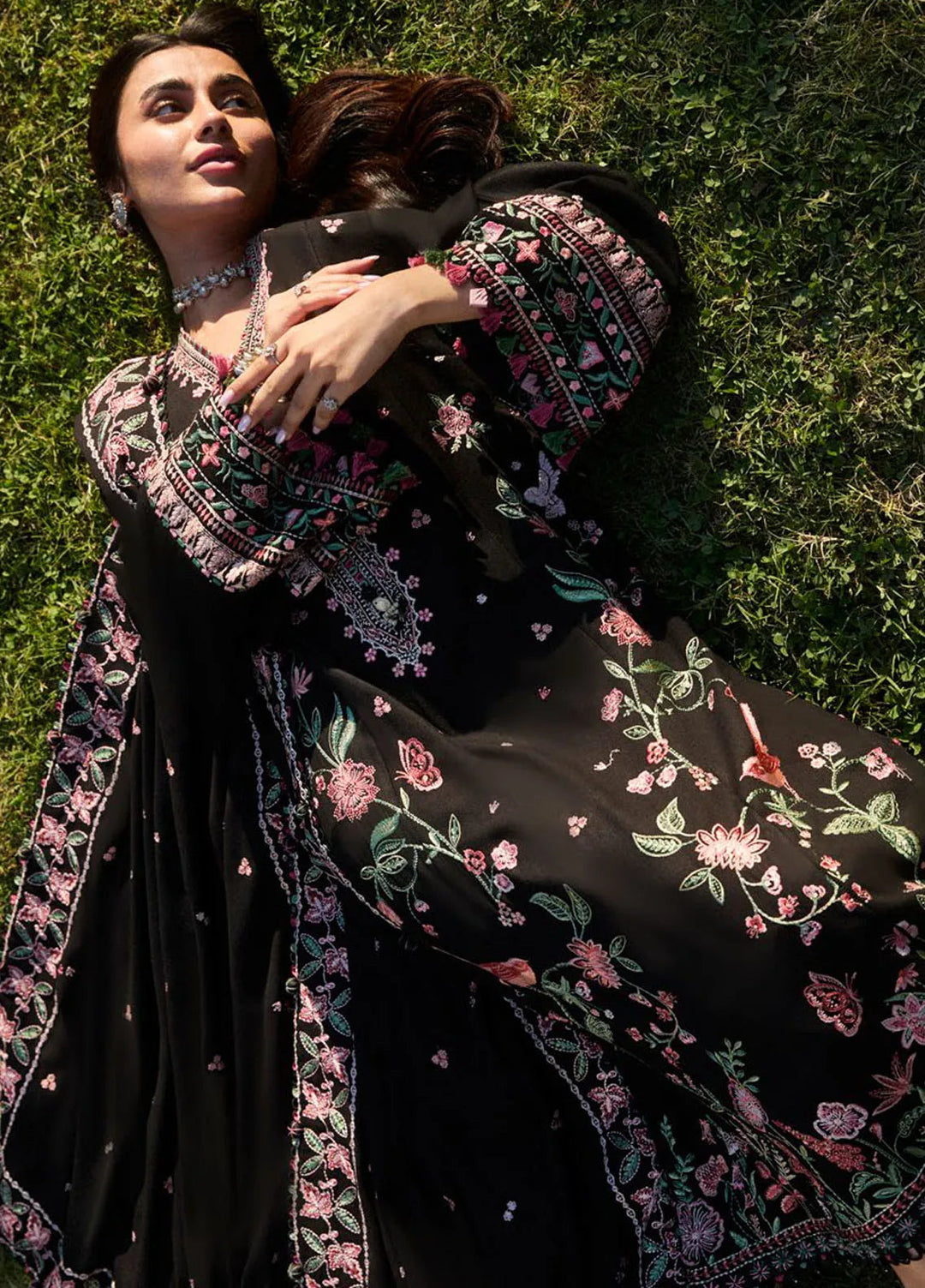 Zaha By Khadijah Shah Embroidered Karandi Suits Unstitched 3 Piece ZL24W ZW24-09 Nayab - Winter Collection