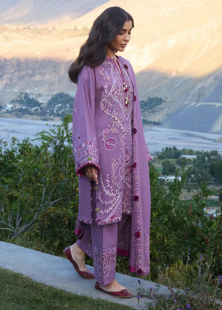 Zaha By Khadijah Shah Embroidered Khaddar Suits Unstitched 3 Piece ZL24W ZW24-13 Gulrang - Winter Collection