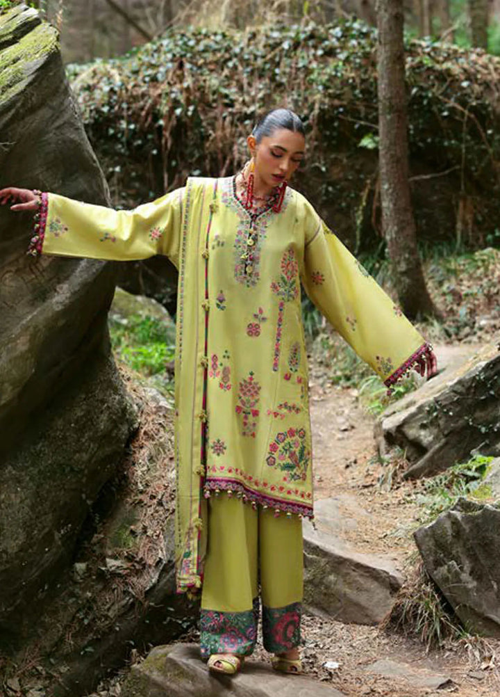 Zaha By Khadijah Shah Embroidered Lawn Suits Unstitched 3 Piece ZL25NL D-14 B Rhea - Summer Collection
