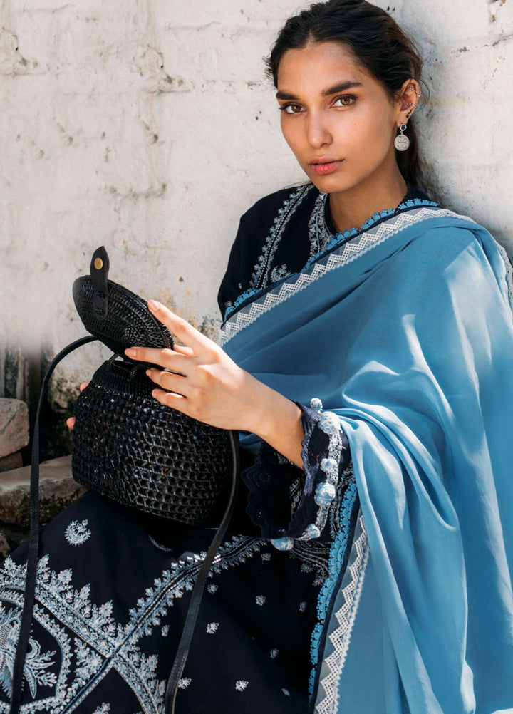Zaha By Khadijah Shah Embroidered Khaddar Suits Unstitched 3 Piece ZKS21HM ZW-21-01 TARA - Winter Collection