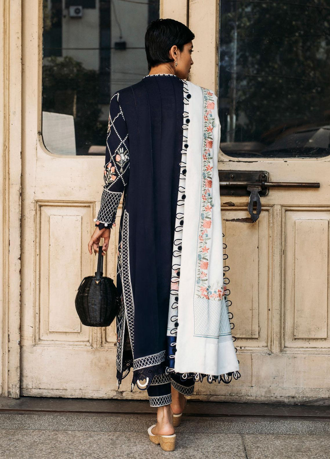 Zaha By Khadijah Shah Embroidered Khaddar Suits Unstitched 3 Piece ZKS21HM ZW-21-08 LEILA - Winter Collection