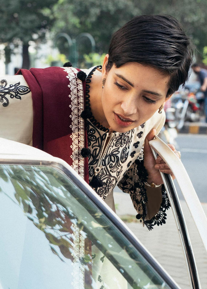 Zaha By Khadijah Shah Embroidered Khaddar Suits Unstitched 3 Piece ZKS21HM ZW-21-09 VIDA - Winter Collection