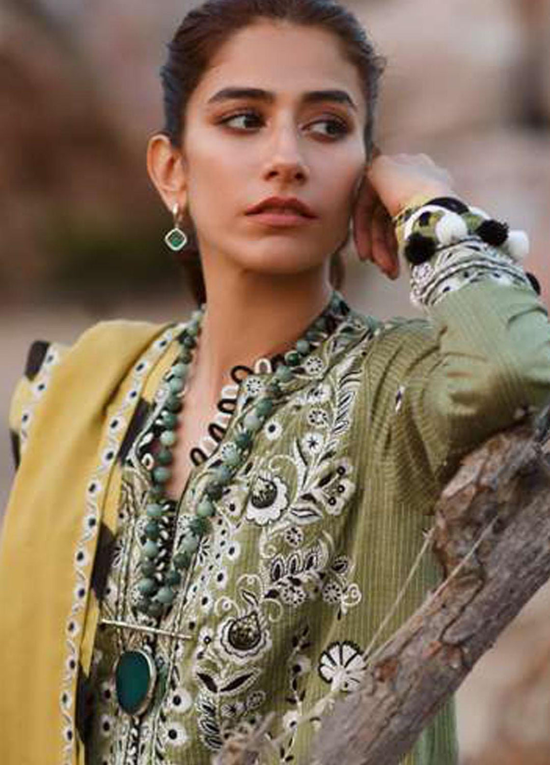 Sahel By Zaha Embroidered Khaddar Suits Unstitched 3 Piece ZKS21S ZW2-21-02 ALEIYA - Winter Collection
