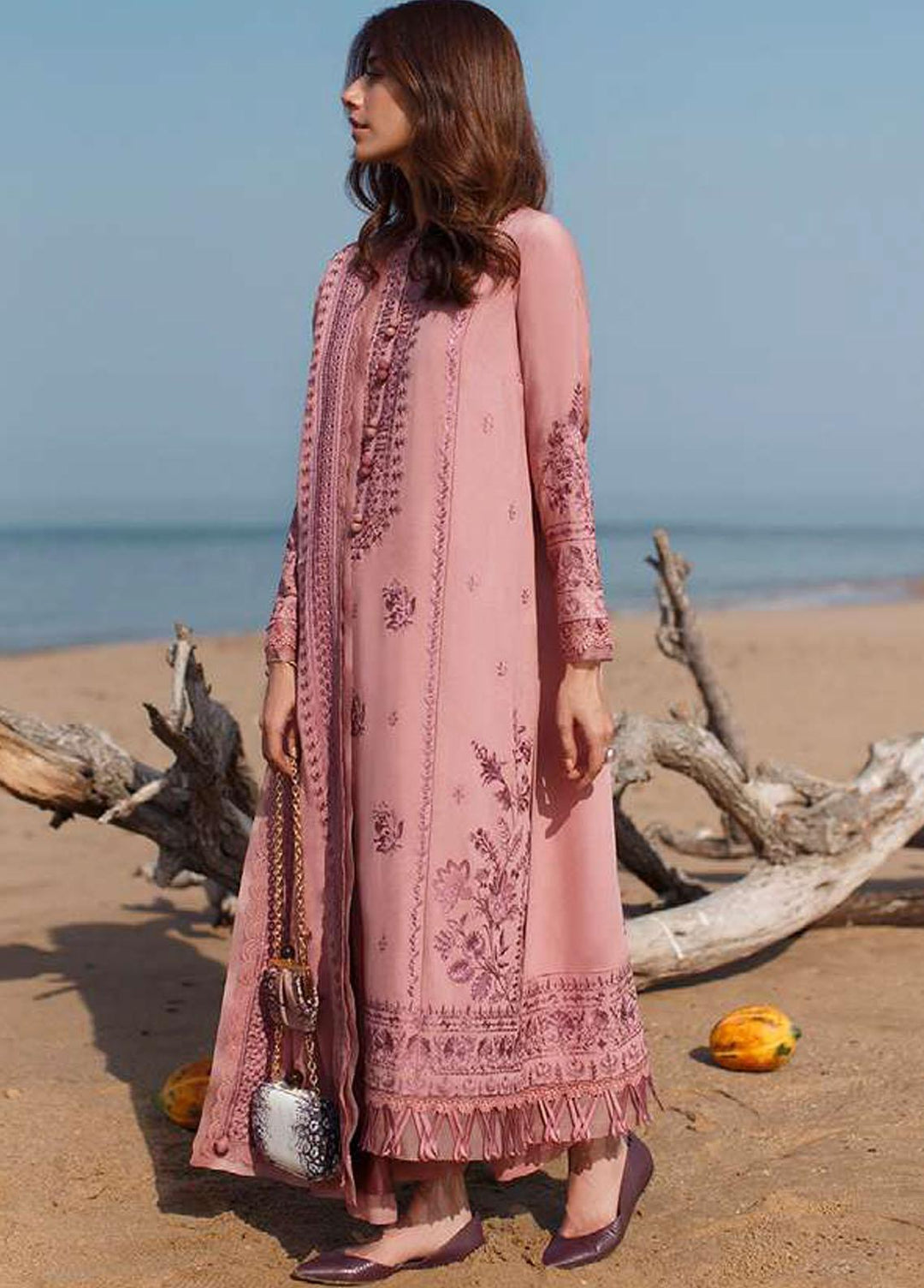 Sahel By Zaha Embroidered Khaddar Suits Unstitched 3 Piece ZKS21S ZW2-21-10 NARAH - Winter Collection