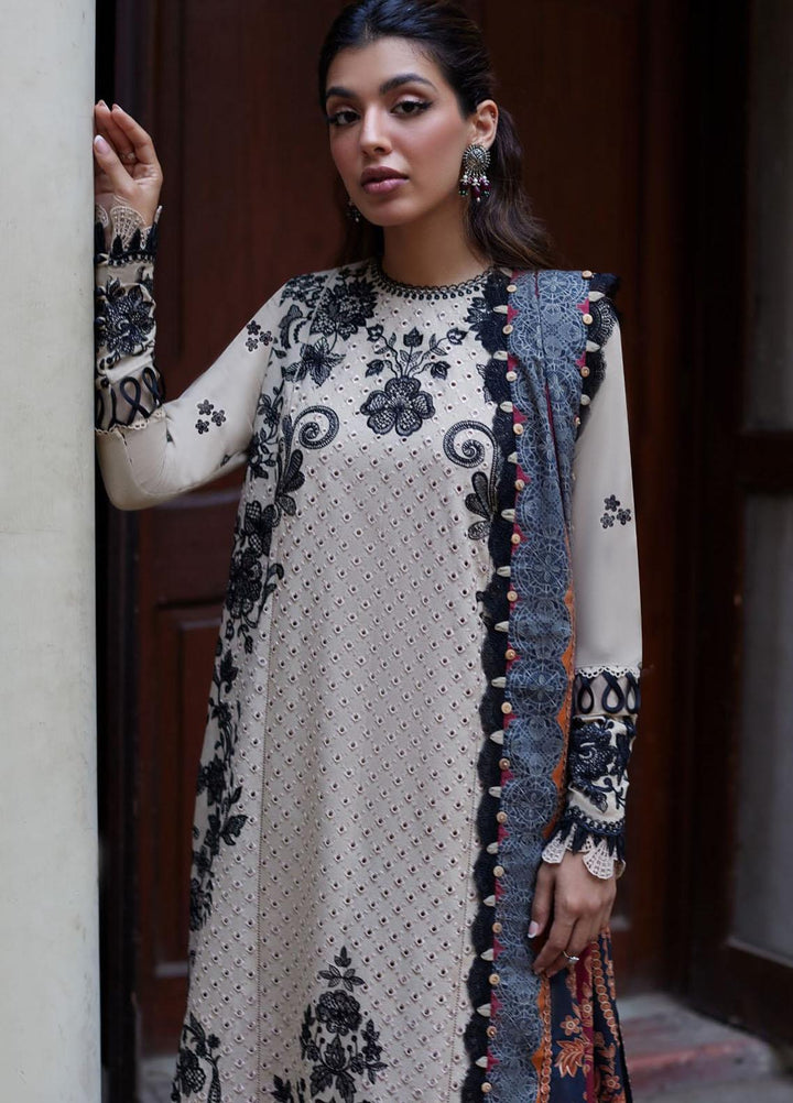 Zaha By Khadijah Shah Embroidered  Suits Unstitched 3 Piece ZKS23W ZW23-12 LARAH - Winter Collection
