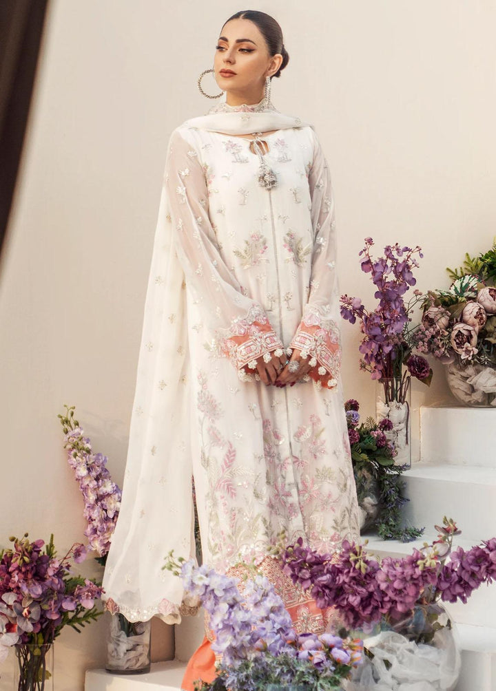 Zainab By Mashq Embroidered Chiffon Suits Unstitched 3 Piece MAQ23Z QFD-0063 Alive - Luxury Collection