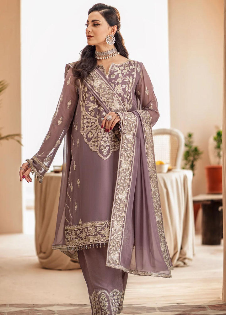 Zainab By Mashq Embroidered Chiffon Suits Unstitched 3 Piece MAQ23Z QFD-0067 Nimble - Luxury Collection