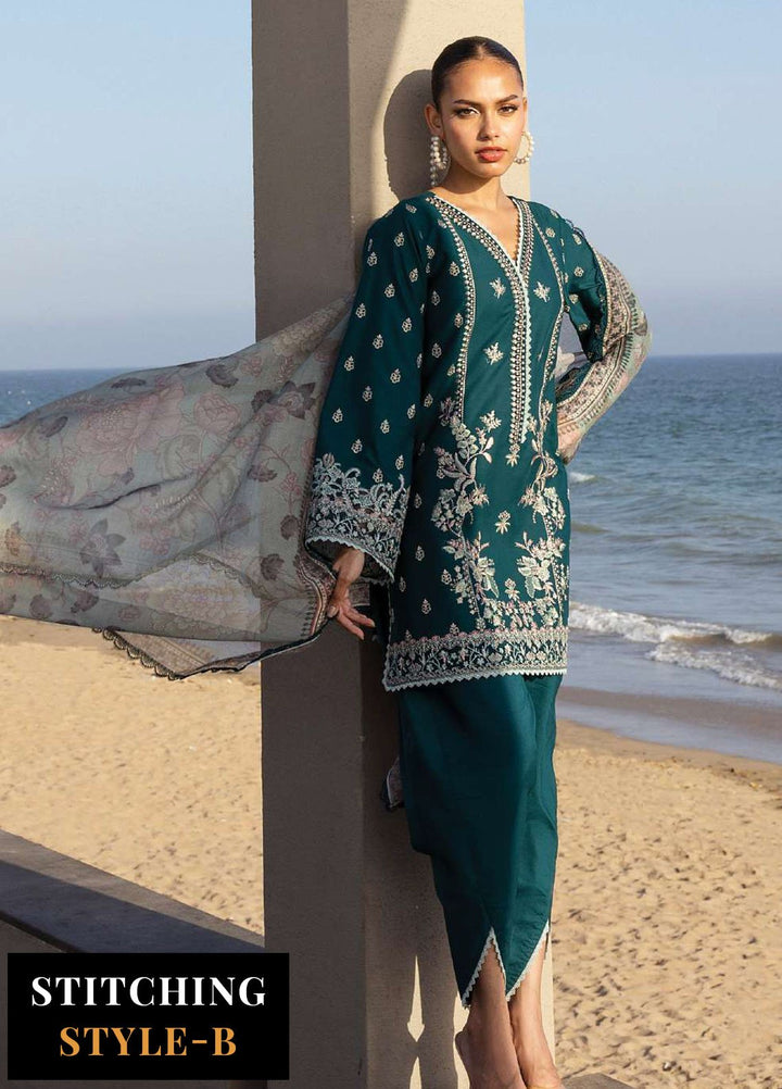 Zainab Chotani Embroidered Lawn Suits Unstitched 3 Piece ZC25TL D-08 Mina - Summer Collection