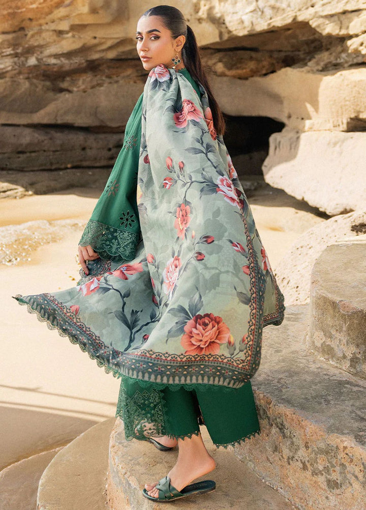 Zainab Chottani Chikankari Lawn Suits Unstitched 3 Piece ZC24CL D-1A Aysel - Summer Collection
