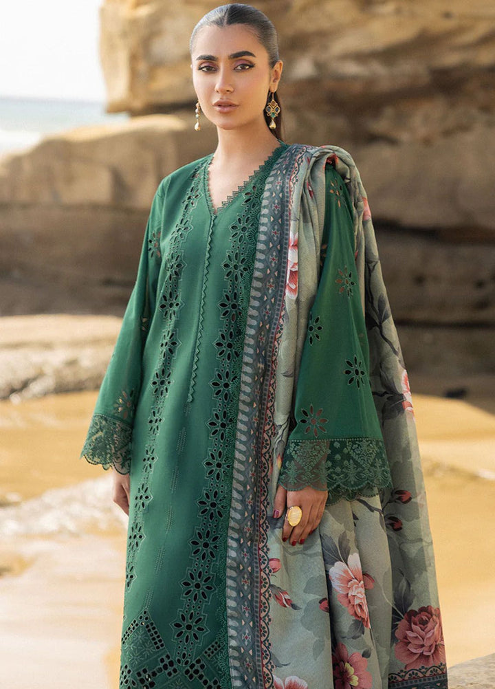 Zainab Chottani Chikankari Lawn Suits Unstitched 3 Piece ZC24CL D-1A Aysel - Summer Collection