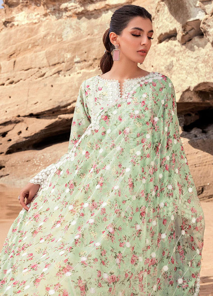 Zainab Chottani Chikankari Lawn Suits Unstitched 3 Piece ZC24CL D-9A Esme - Summer Collection