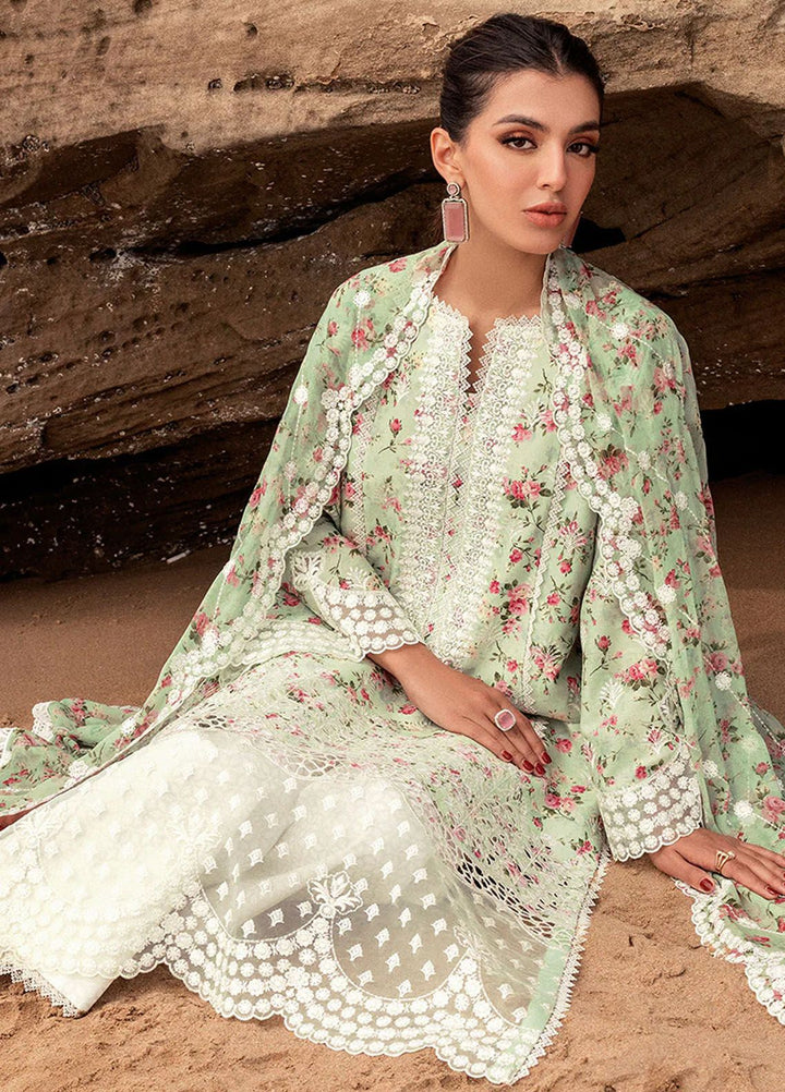 Zainab Chottani Chikankari Lawn Suits Unstitched 3 Piece ZC24CL D-9A Esme - Summer Collection