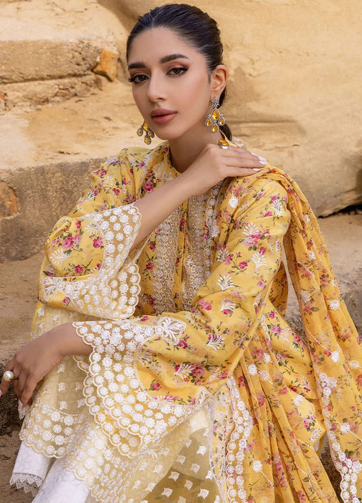 Zainab Chottani Chikankari Lawn Suits Unstitched 3 Piece ZC24CL D-9B Esme - Summer Collection
