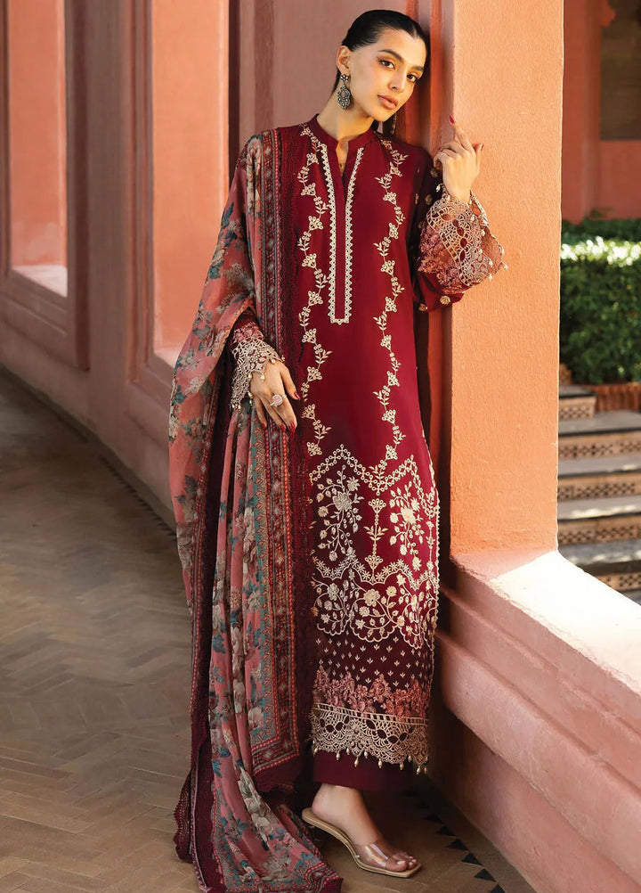 Zainab Chottani Embroidered Chikankari Suits Unstitched 3 Piece ZC25CH D2B Izrah - Summer Collection