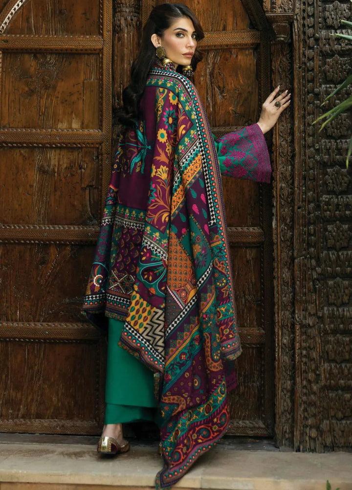 Zainab Chottani Embroidered Suit Unstitched 3 Piece ZC24WS D-08 Esha - Winter Collection