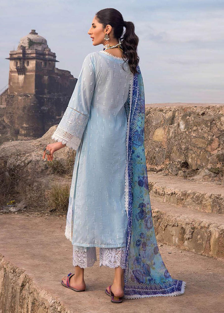 Zainab Chottani Embroidered Chikankari Suits Unstitched 3 Piece ZC22CK Azal 1B - Luxury Collection