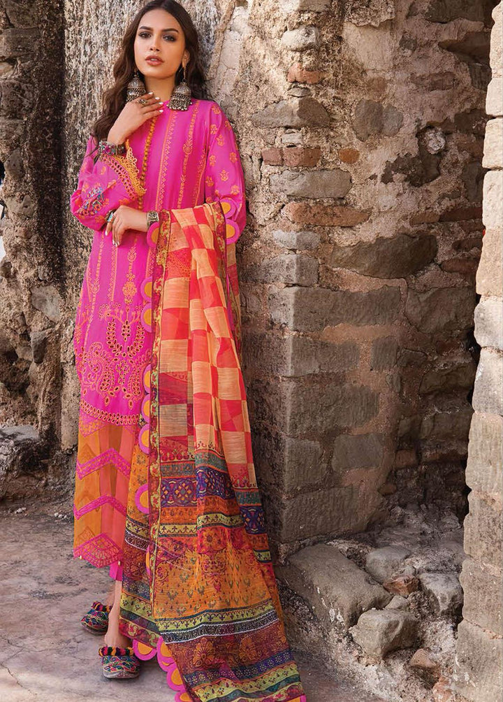 Zainab Chottani Embroidered Chikankari Suits Unstitched 3 Piece ZC22CK Meh-O-Maah 3A - Luxury Collection