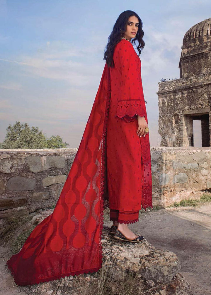 Zainab Chottani Embroidered Chikankari Suits Unstitched 3 Piece ZC22CK Qasr 8A - Luxury Collection