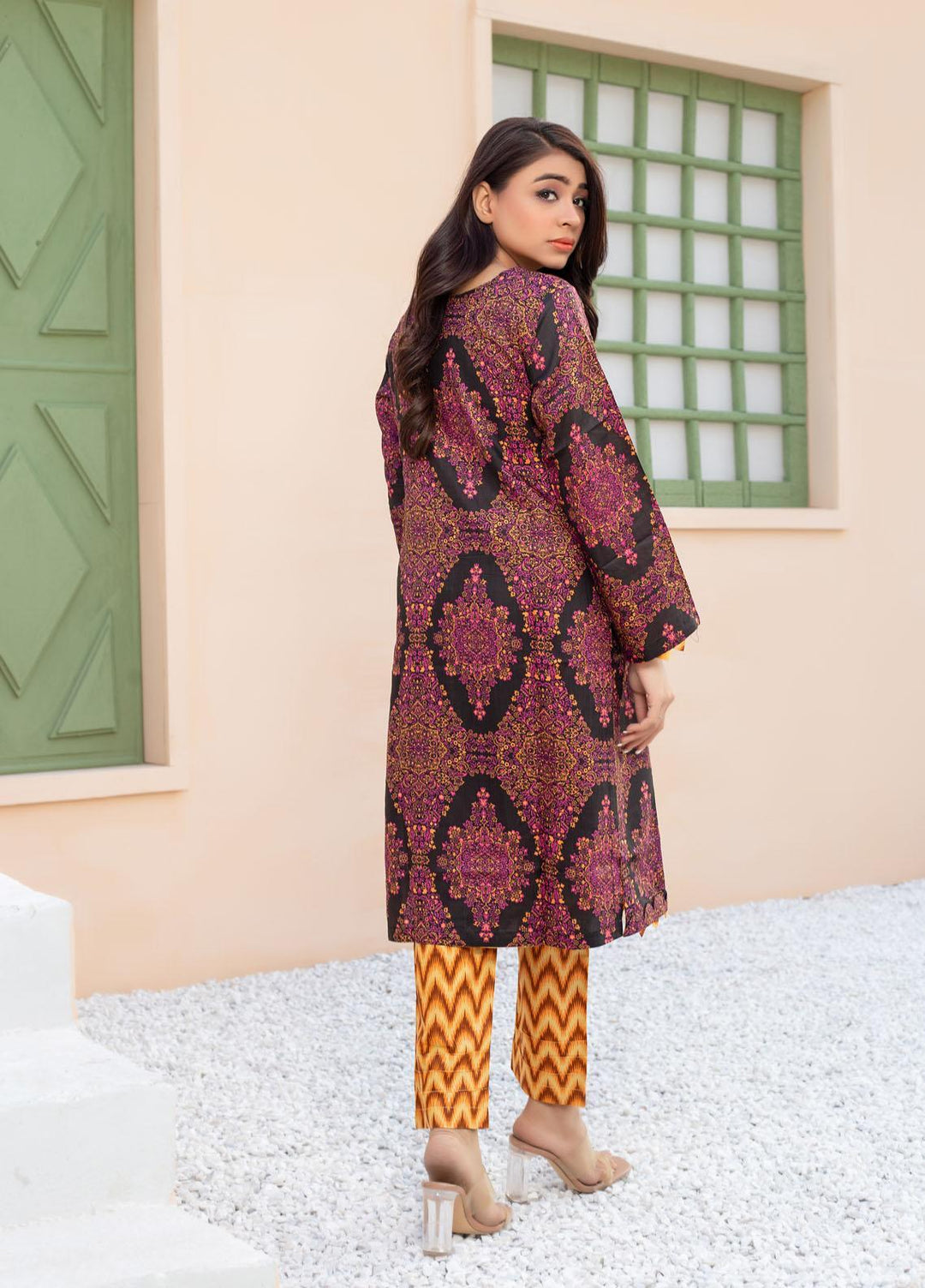 Zainab Fazlani Casual Pret  Viscose 2 Piece Suit ZFL22RV D-02