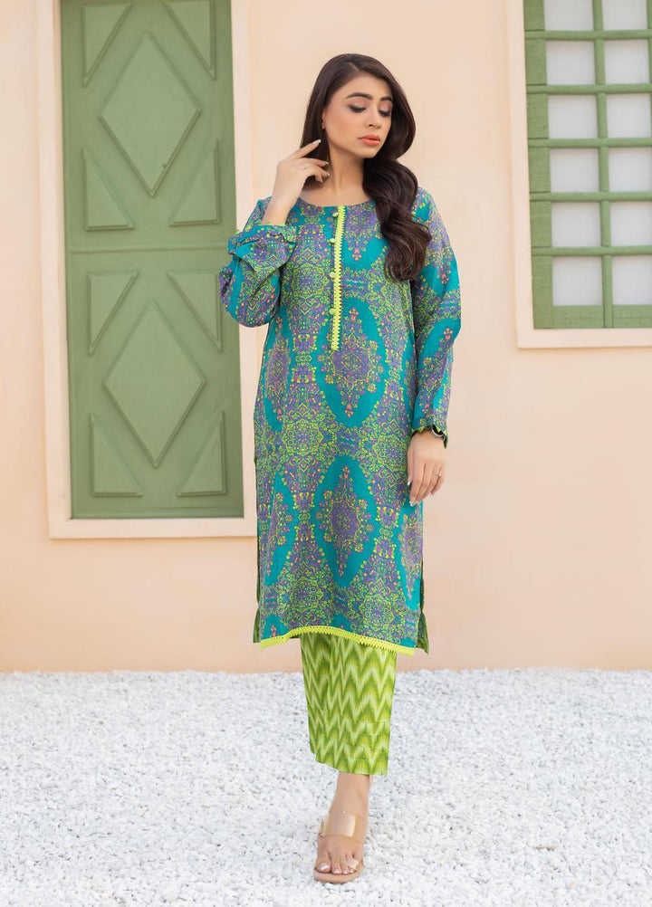 Zainab Fazlani Casual Pret  Viscose 2 Piece Suit ZFL22RV D-03