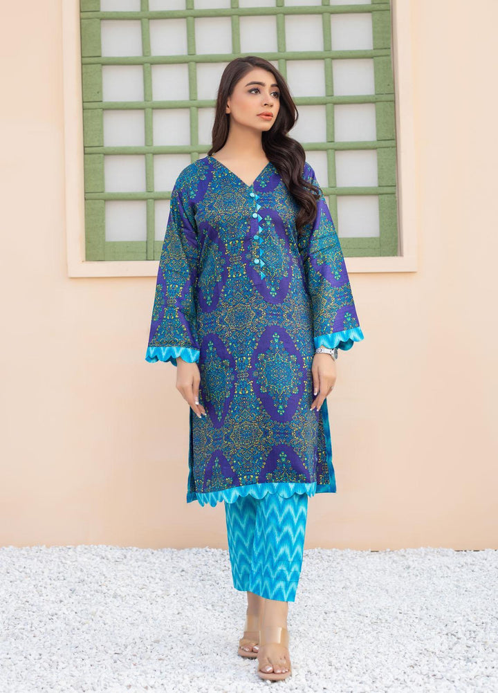Zainab Fazlani Casual Pret  Viscose 2 Piece Suit ZFL22RV D-04