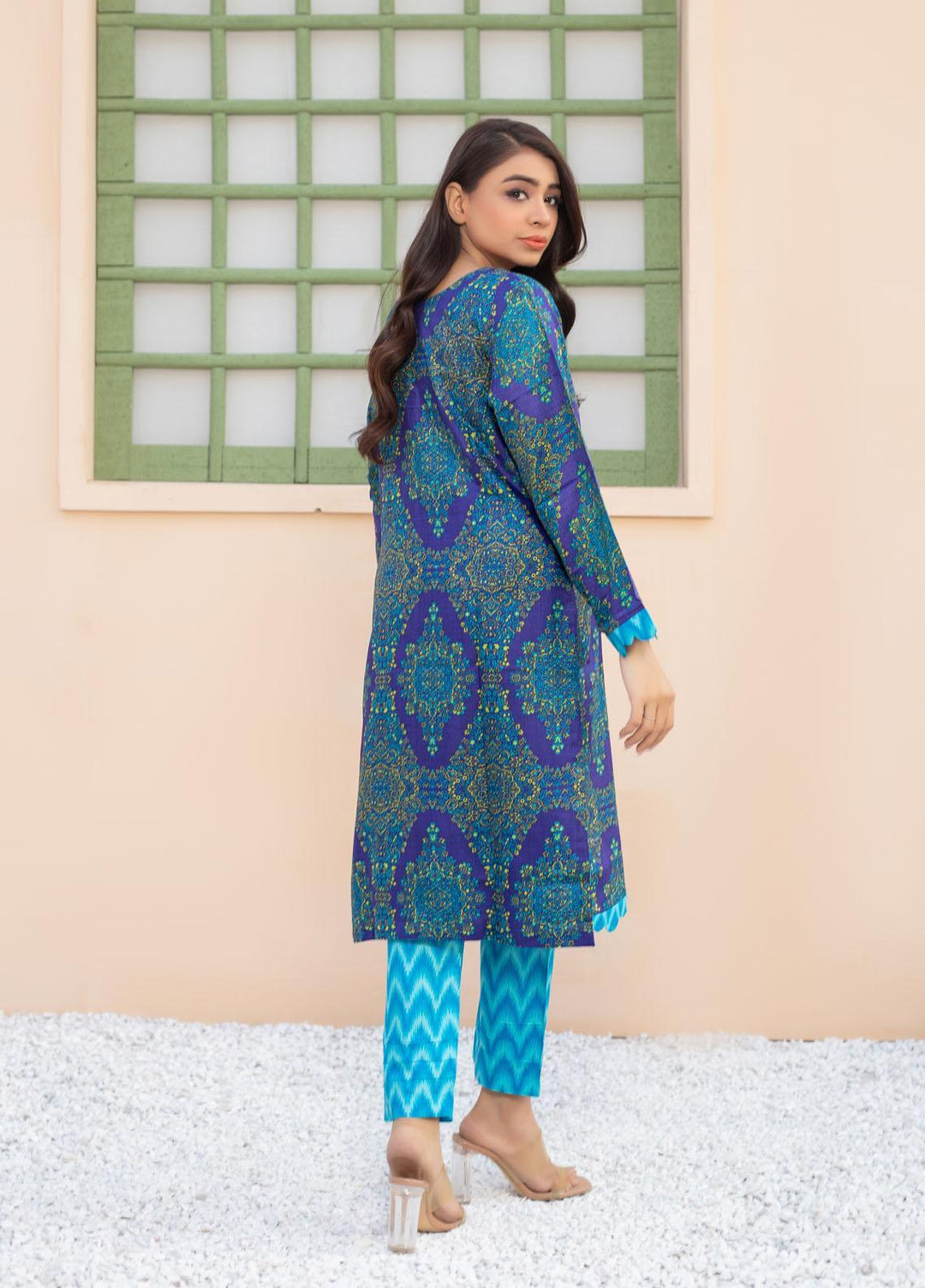 Zainab Fazlani Casual Pret  Viscose 2 Piece Suit ZFL22RV D-04