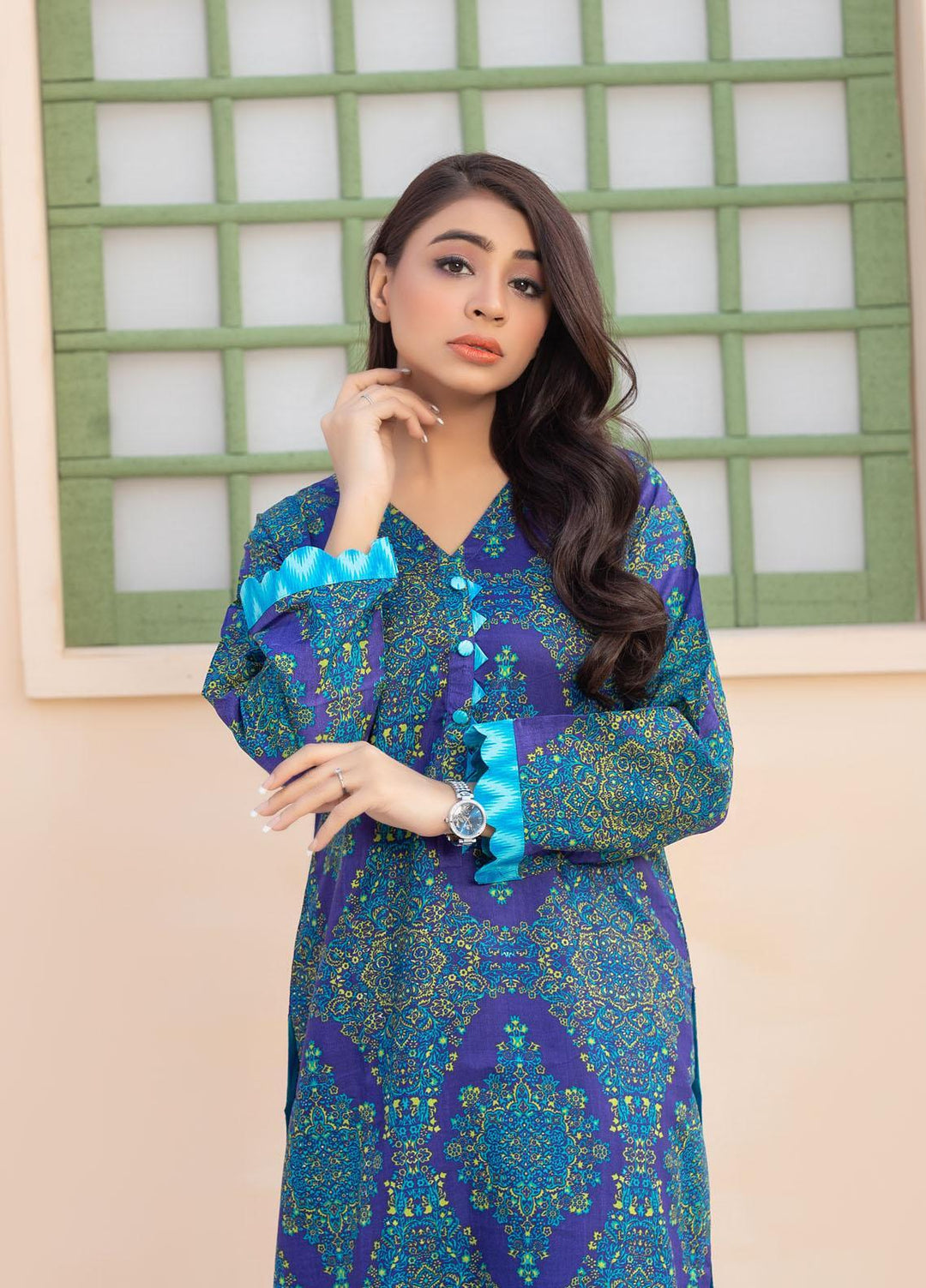 Zainab Fazlani Casual Pret  Viscose 2 Piece Suit ZFL22RV D-04
