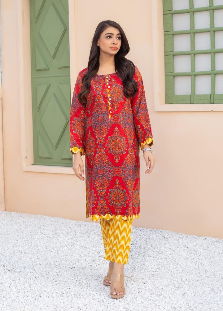 Zainab Fazlani Casual Pret  Viscose 2 Piece Suit ZFL22RV D-05
