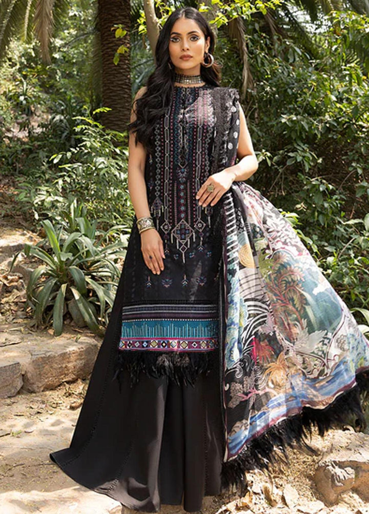 Zaire Print By Izel Embroidered Lawn Suits Unstitched 3 Piece IZL23Z Nia - Summer Collection