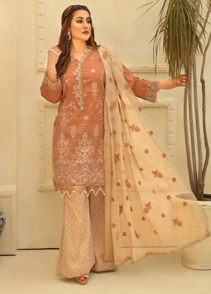 Zara Ali by Magns Textiles Embroidered Lawn Suits Unstitched 3 Piece ZRA21L 06 - Luxury Collection