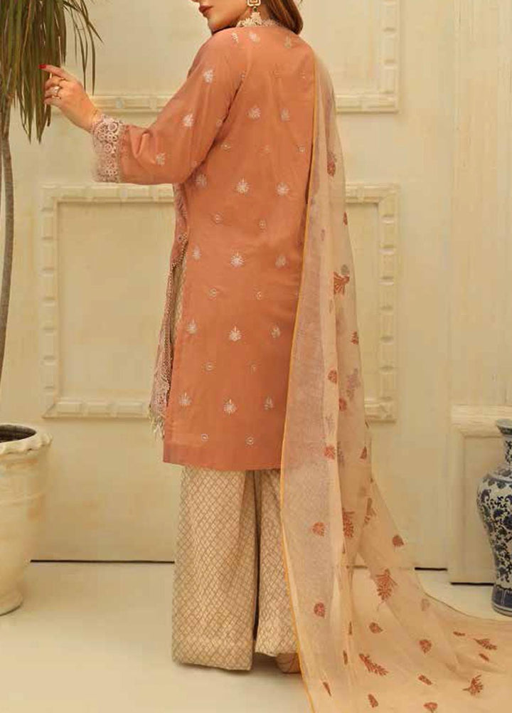 Zara Ali by Magns Textiles Embroidered Lawn Suits Unstitched 3 Piece ZRA21L 06 - Luxury Collection