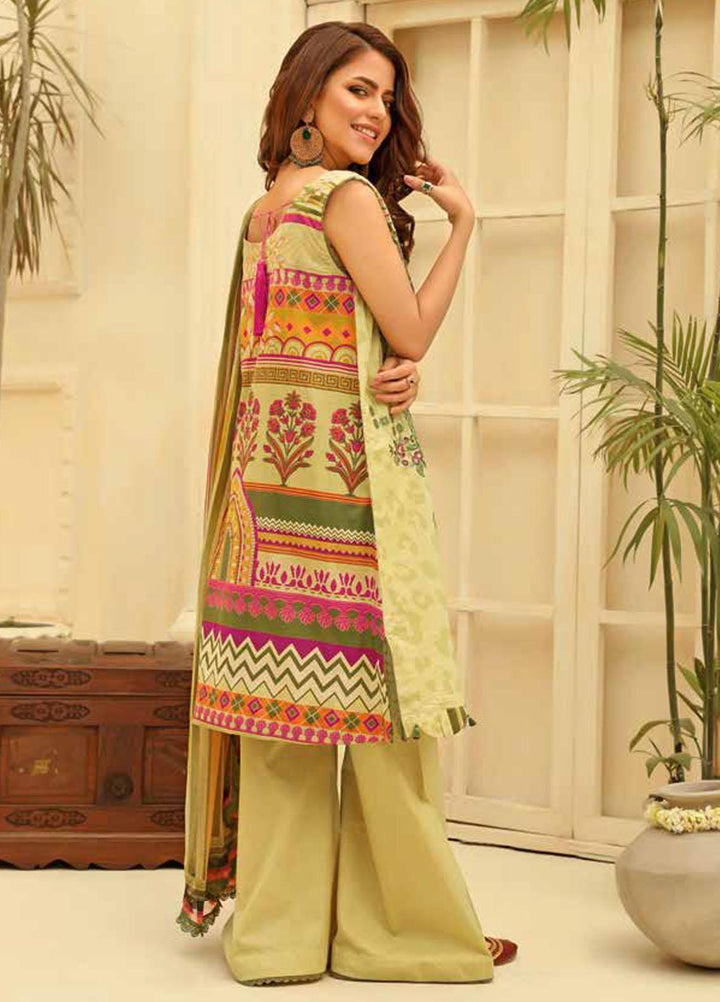 Zara Ali by Magns Textiles Embroidered Lawn Suits Unstitched 3 Piece ZRA21L 10 - Luxury Collection