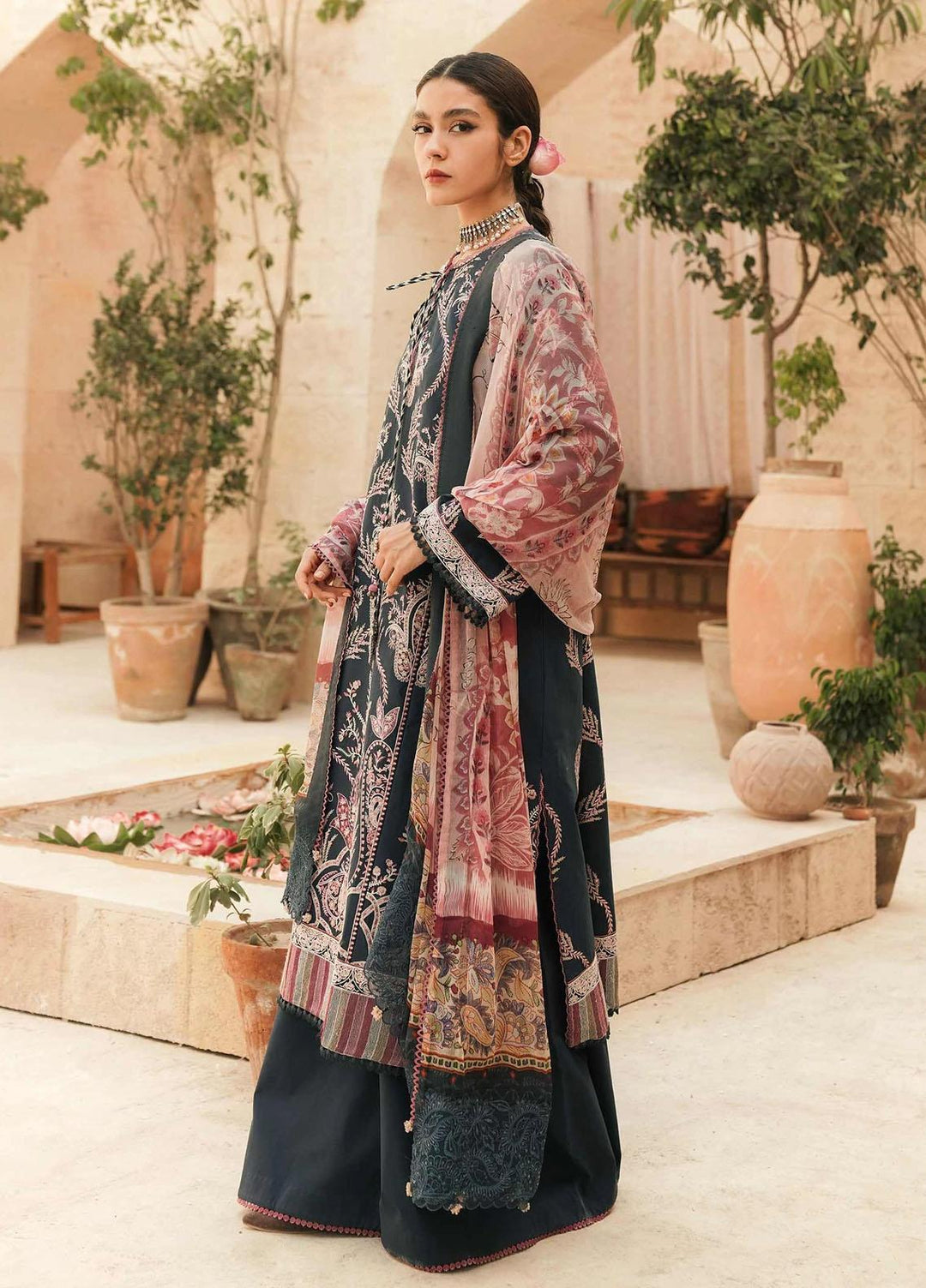 Zara Shahjahan Embroidered Lawn Suits Unstitched 3 Piece ZS22L SHAHAY - Luxury Collection