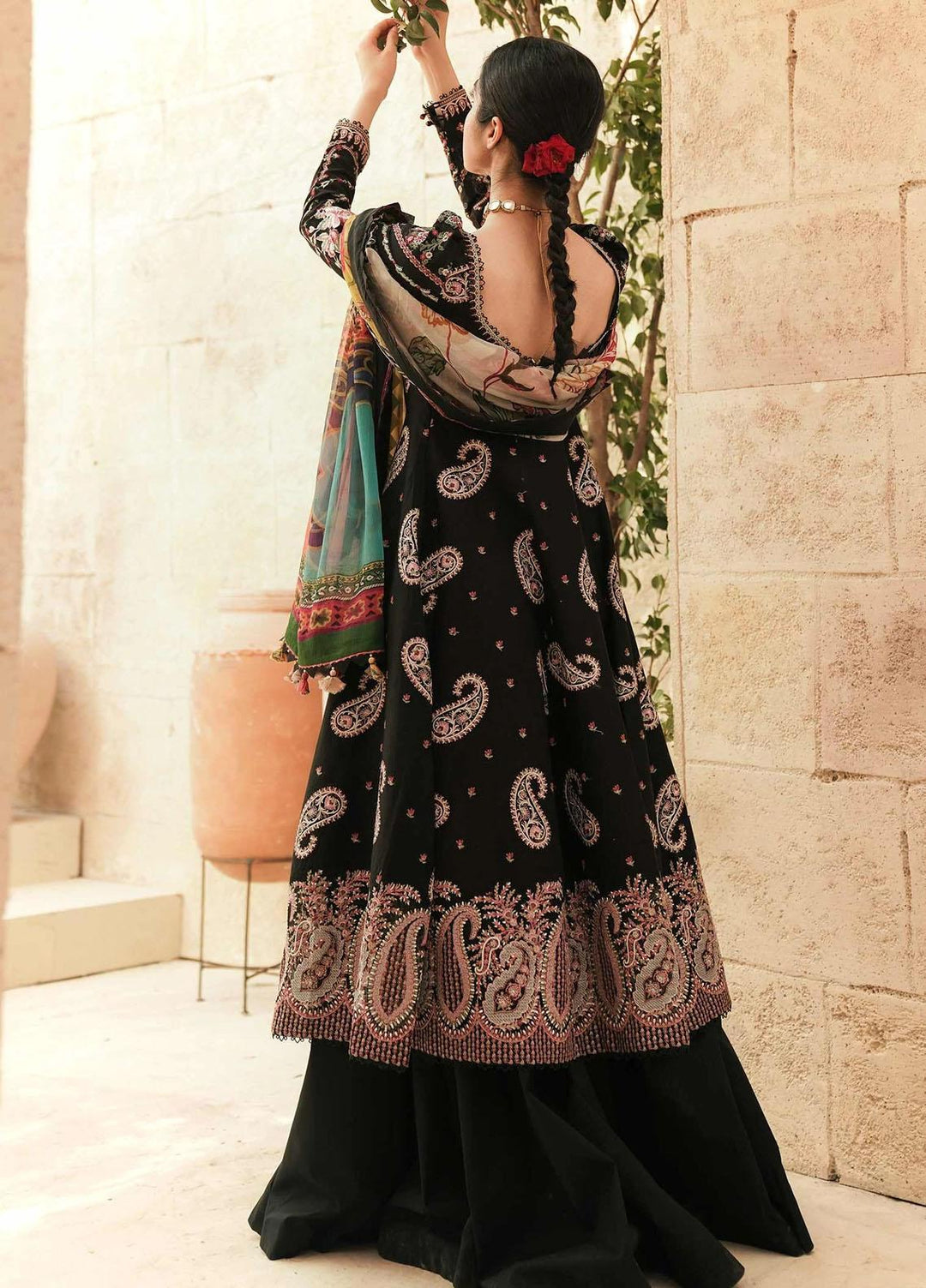 Zara Shahjahan Embroidered Lawn Suits Unstitched 3 Piece ZS22L SIBEL - Luxury Collection